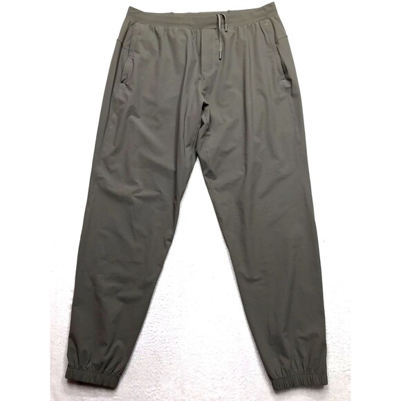 LULULEMON Surge Jogger Pant Men XL (34-36 x 30) Gray Drawstring Elastic Cuff - Picture 1 of 16